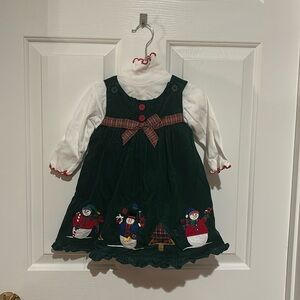 Sophie Rose Corduroy Christmas Jumper w Turtle Neck Bodysuit 18 Months